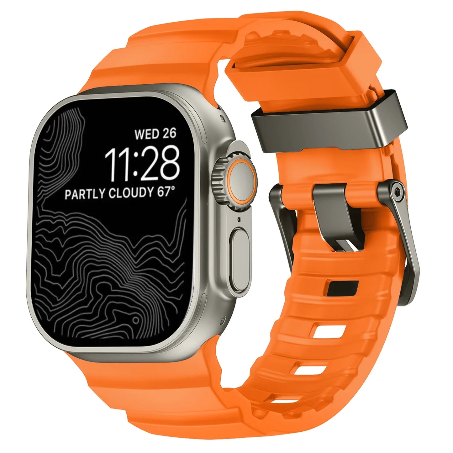 Trail Soft Silicone Strap For Apple Watch Ultra 10 9 8 7 6 5 SE High-end Bracelet Wristband iWatch 46mm 45mm 49/44mm Accessories