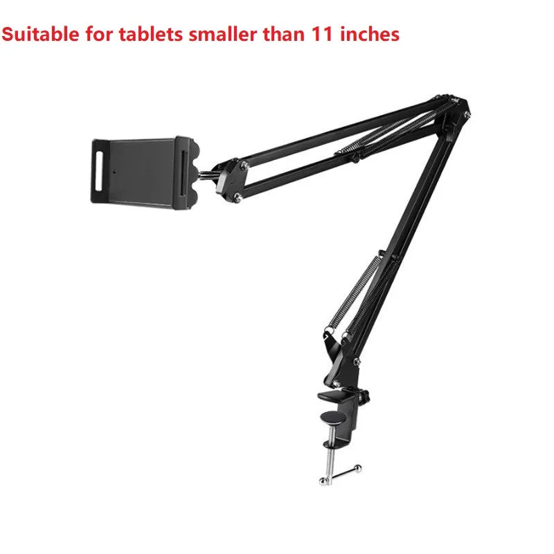 360° Rotating Long Arm Phone Tablet Holder Overhead Stand Desktop Bed Lazy Cantilever Bracket for Huawei Xiaomi iPhone ipad