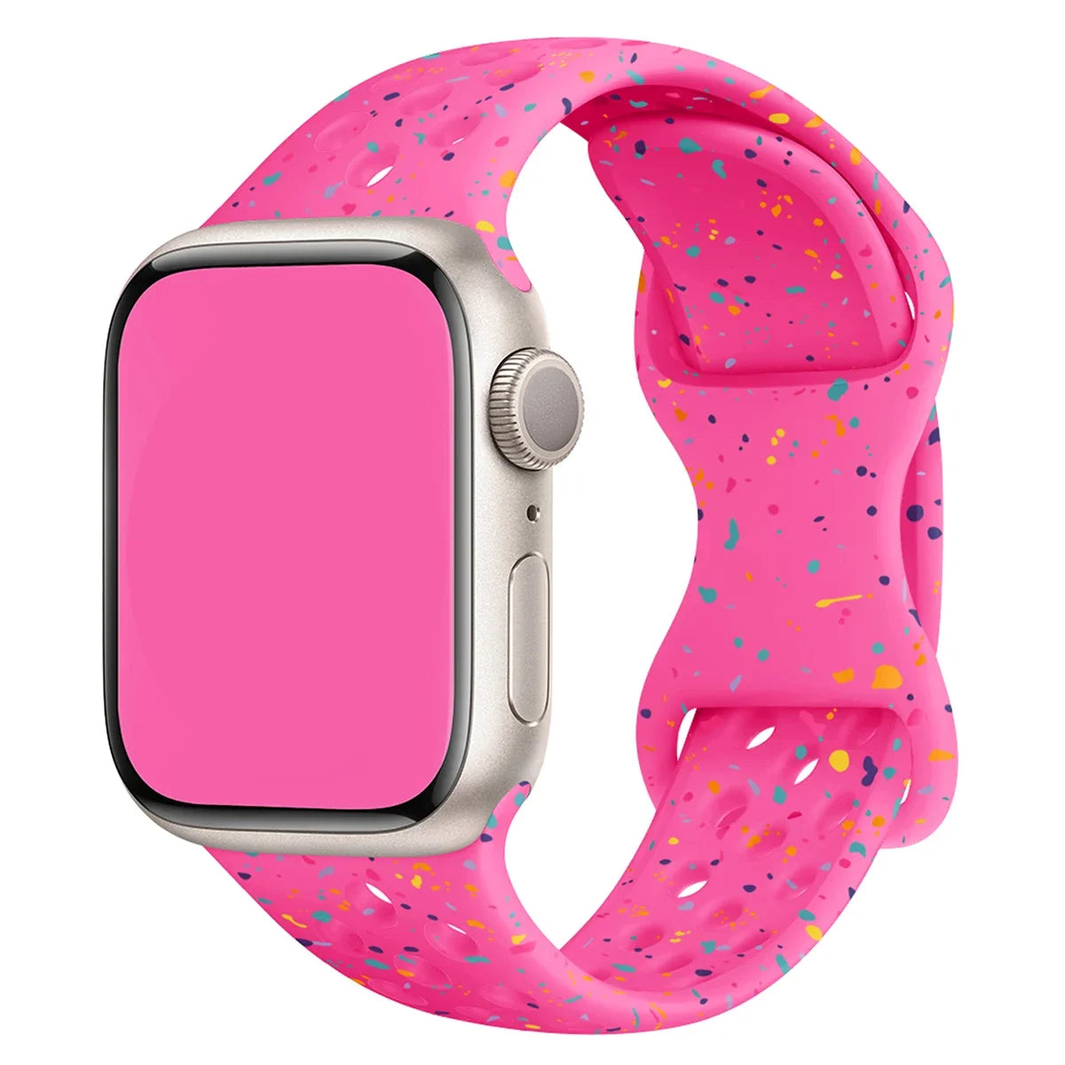 Silicone Strap for Apple Watch Band Ultra 2 49mm 46mm 42mm 45mm 44mm 40 41mm Transparent Bracelet IWatch Series S10 9 8 7 6 5 SE