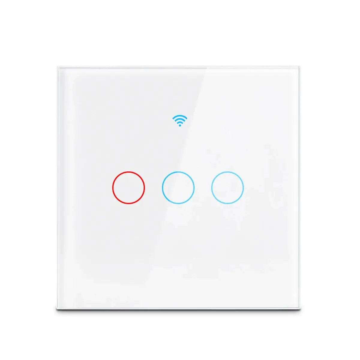 Tuya Wifi Smart Light Switch EU 1/2/3Gang Touch Light Switch No Neutral Wire Wall Light Switches for Alexa Google Voice Control