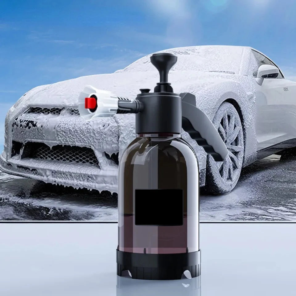 2L Hand Pump Foam Gardening Sprayer Snow Foam Gun Nozzle With Pressure Relief Valve Wash Spray Bottle Window Gardening Tools 