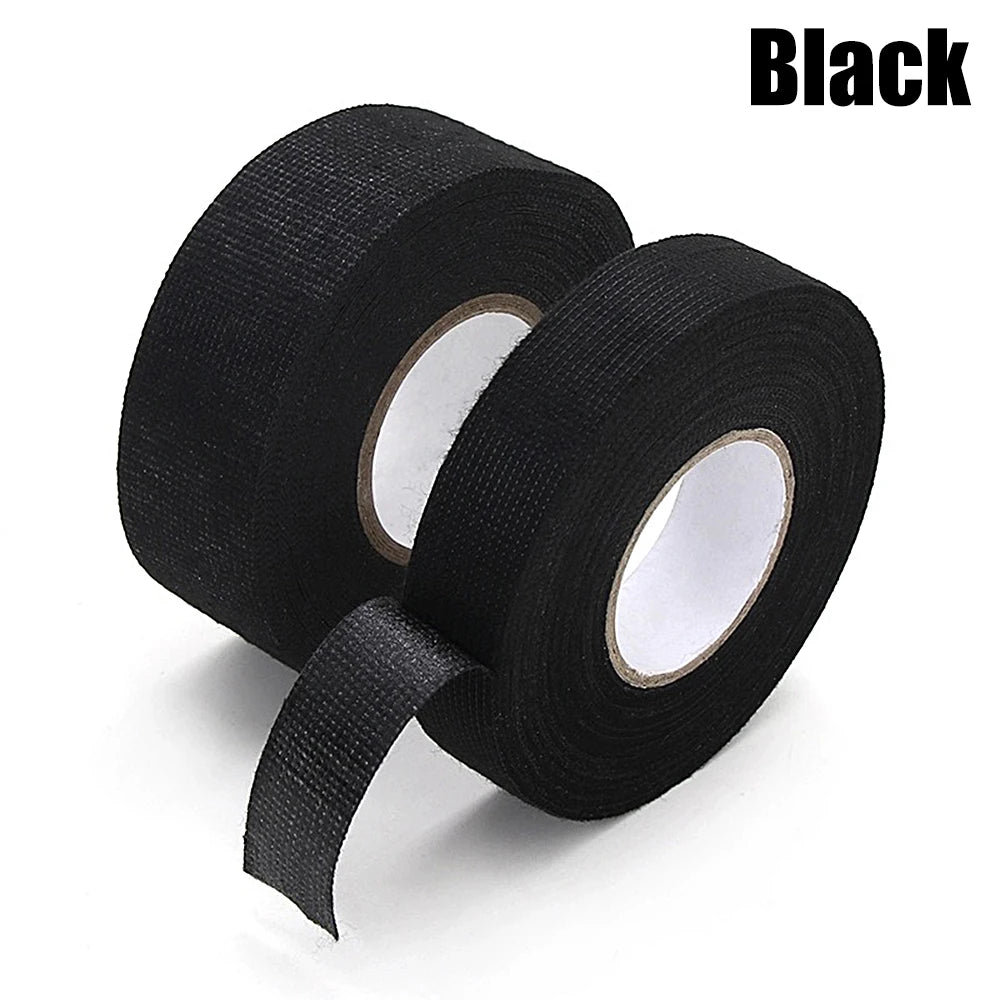 Electrical Tape Heat-resistant Harness Bundle Insulation Auto Wiring Fabric Cloth Wrap Waterproof Cable Organizer Adhesive Tapes 