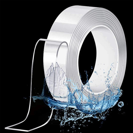 1-10M Nano Double Sided Tape Heavy Duty Transparent Adhesive Strips Strong Sticky Multipurpose Reusable Waterproof Mounting Tape 