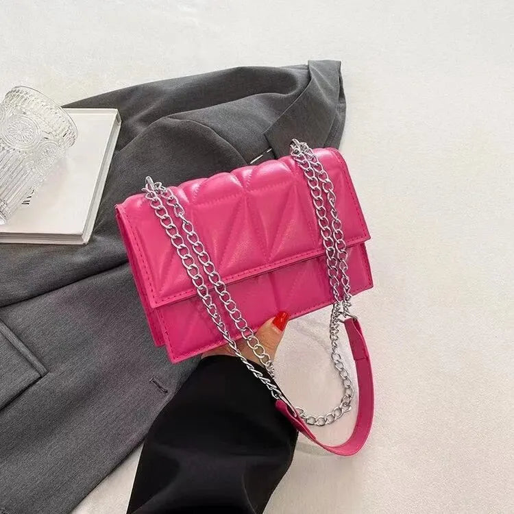 Armpit Chain Small Square Bag, Stylish One-Shoulder Crossbody Bag