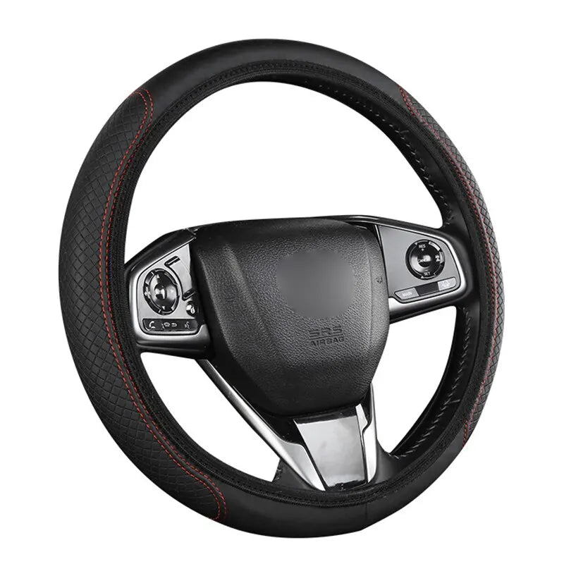 Car Steering Wheel Cover Anti Slip Breathable Protection Cover for 37 to 39cm Steering Wheel Protector Car Styling Accessories