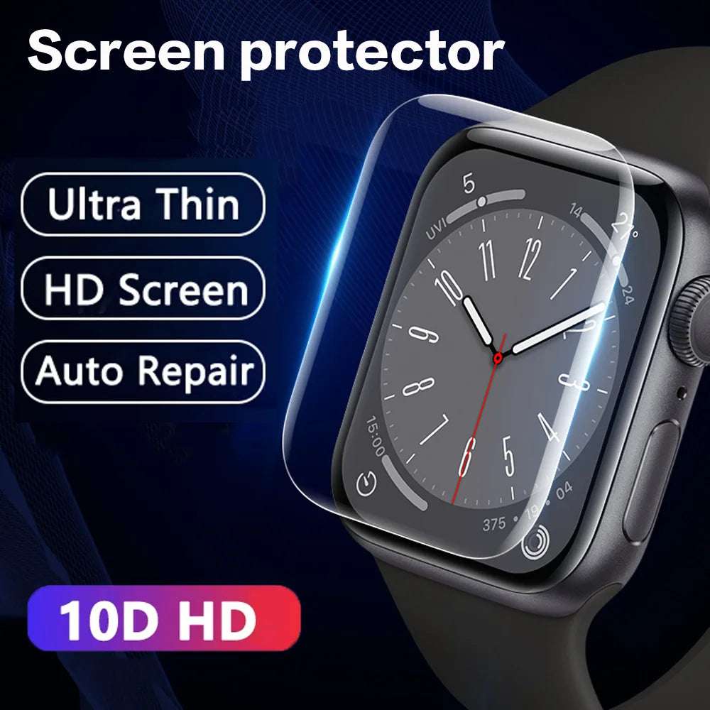 Screen Protector Film for Apple Watch 45mm 41mm 42mm 40mm 44mm Clear Protective Not tempered Glass iWatch Series 7 8 SE 6 9 5 4