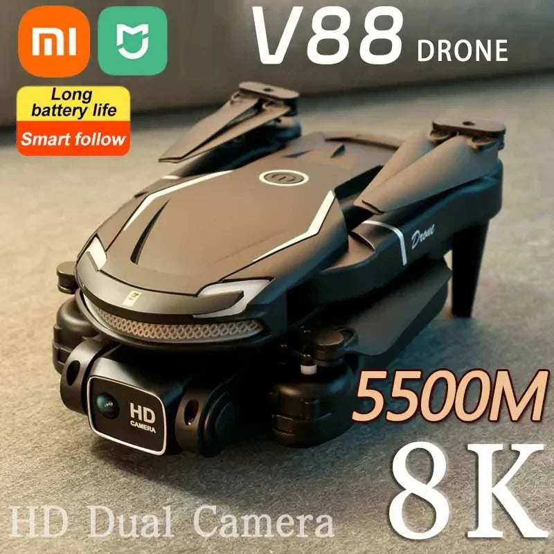 Xiaomi MIJIA V88 Drone 8K 5G GPS Professional HD Aerial Photography Remote Control Aircraft HD Dual Camera Quadcopter Toy UAV 