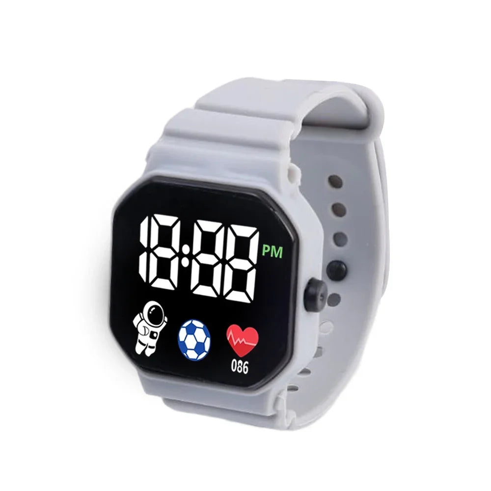 Smart Watch Children Digital Wristwatch for Boy Girl Silicone Strap Sport Fitness LED Electronic Watch Health Monitoring Watches